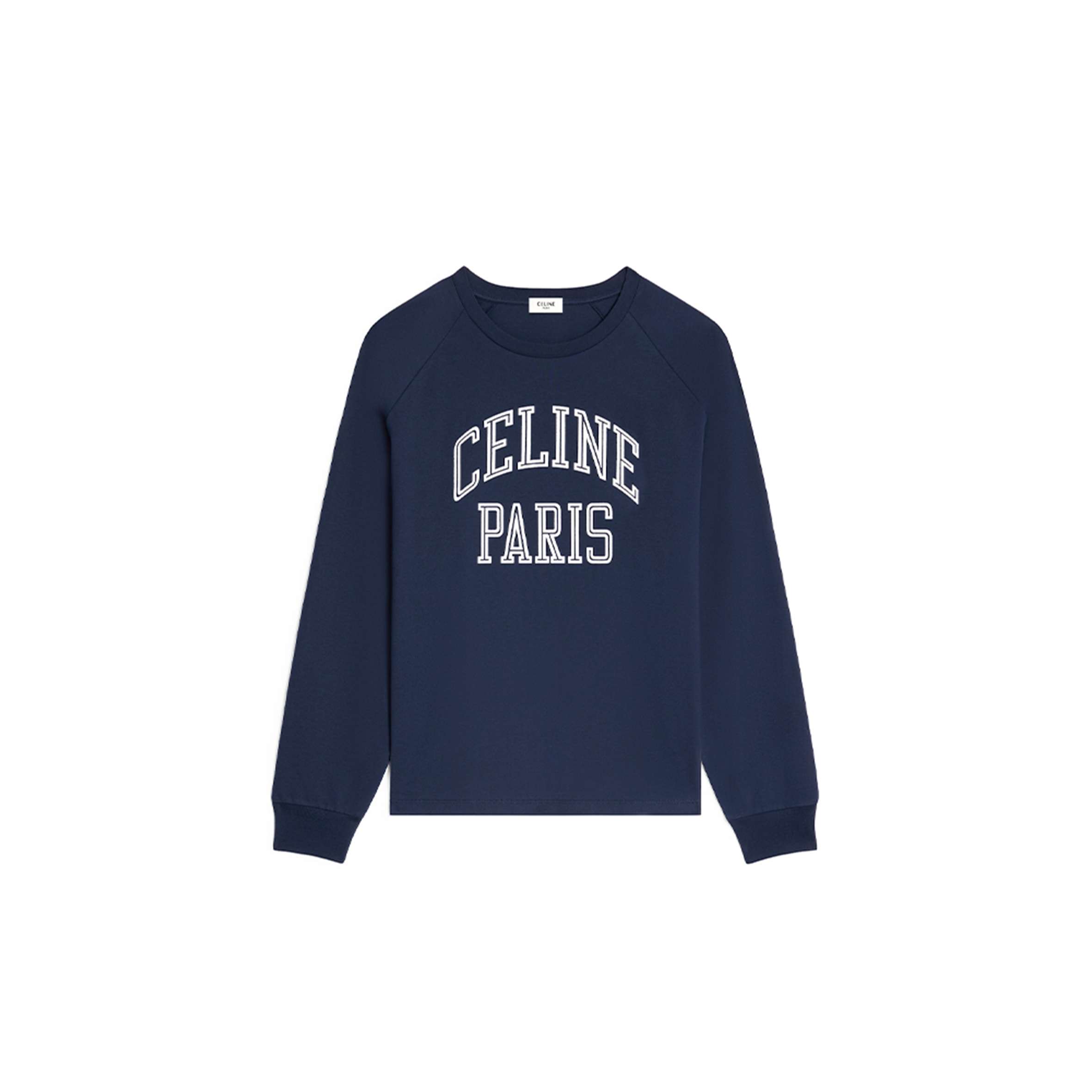 CELINE LONG SLEEVED T-SHIRT IN COTTON JERSEY RX0CC507Z.07OW